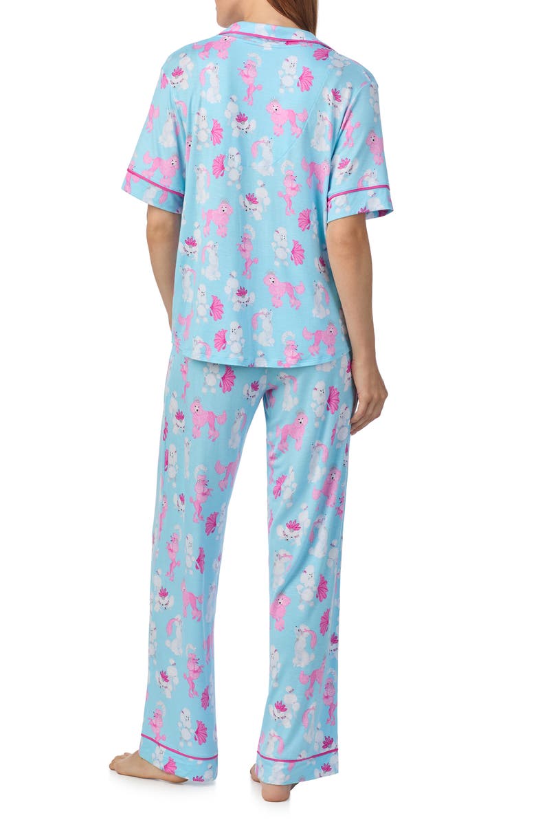 Room Service Pjs Print Pajamas, Alternate, color, Blue/ Pink Print