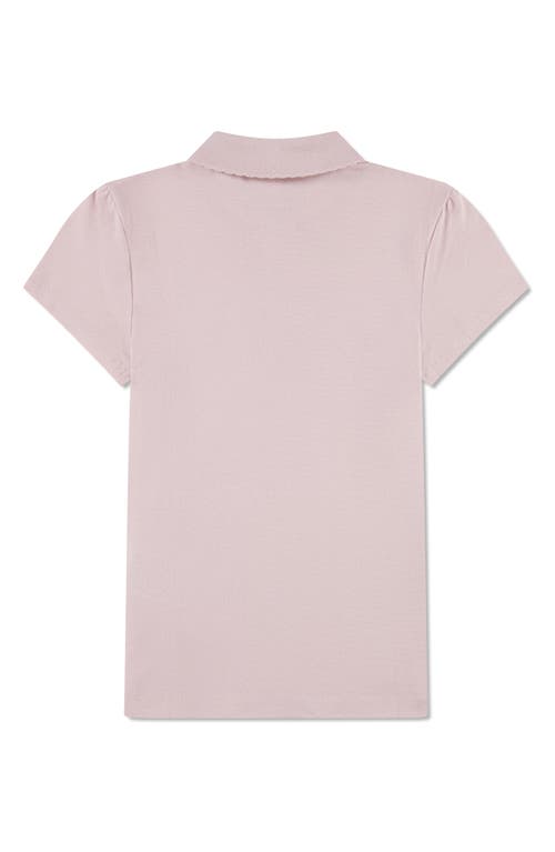 Lacoste Kids' Organic Cotton Piqué Polo In Pink
