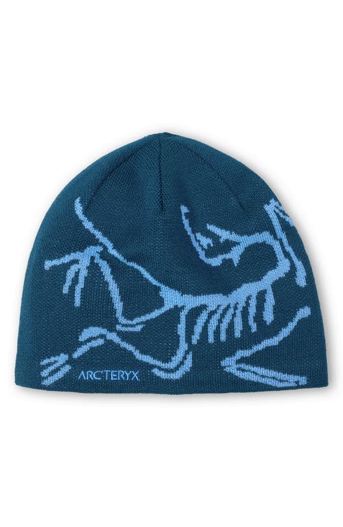 Arc'teryx Bird Head Merino Wool Blend Beanie In Blue