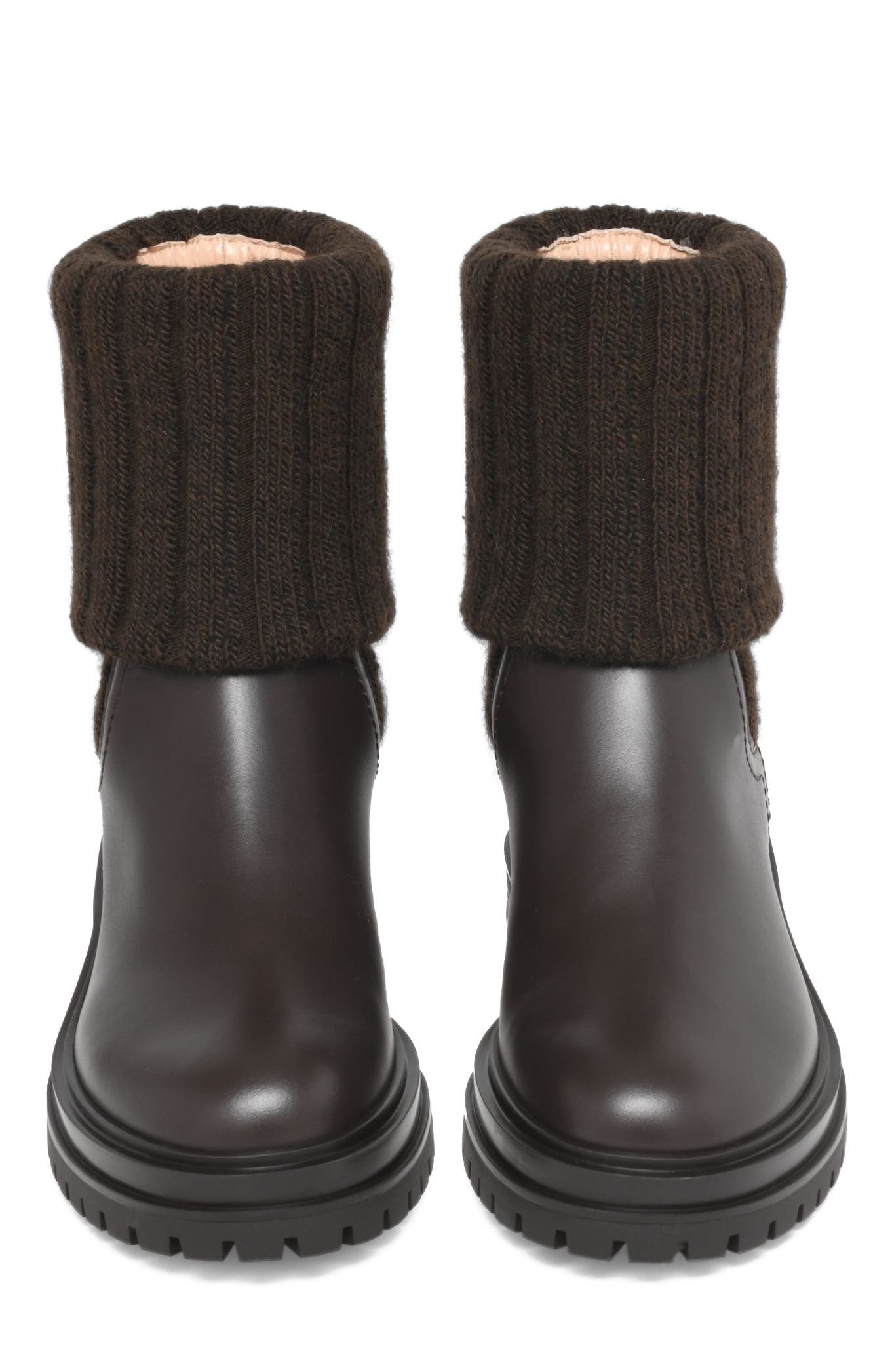 Gianvito Rossi Tenney Bootie, Alternate, color, Brown Fabric And Nappa