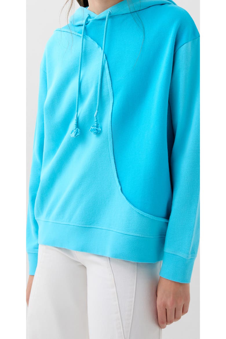 Waves Hoodie Sweater, Main, color, Turquoise