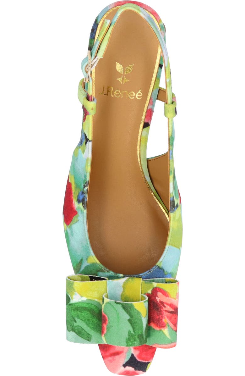 J. Reneé Greer Slingback Pump, Alternate, color, Green/ Pink/ Black