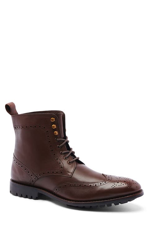 Grant Wingtip Lace-Up Boot (Men)