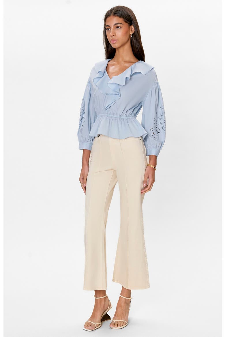 Lorelai Embroidered Blouse, Alternate, color, Chambray