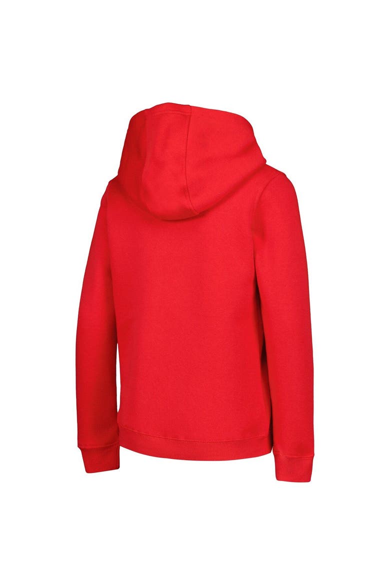 Youth Red Los Angeles Angels Team Primary Logo Pullover Hoodie, Alternate, color, Red