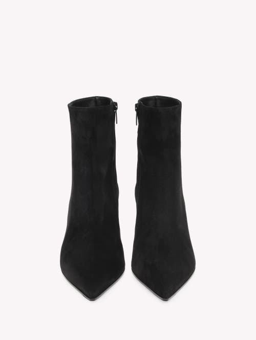 Gianvito Rossi Camoscio 90 Suede Ankle Boots In Black