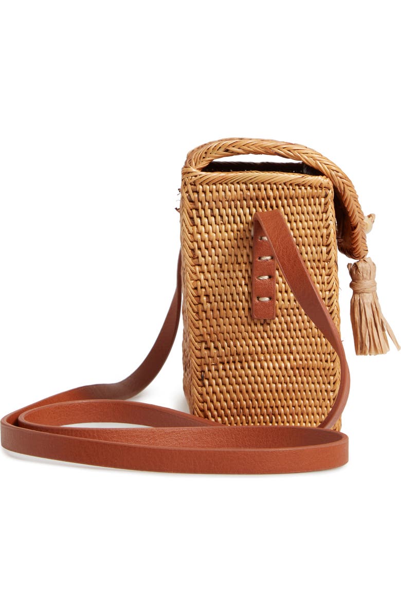 Nordstrom Celeste Straw Crossbody Bag, Alternate, color,