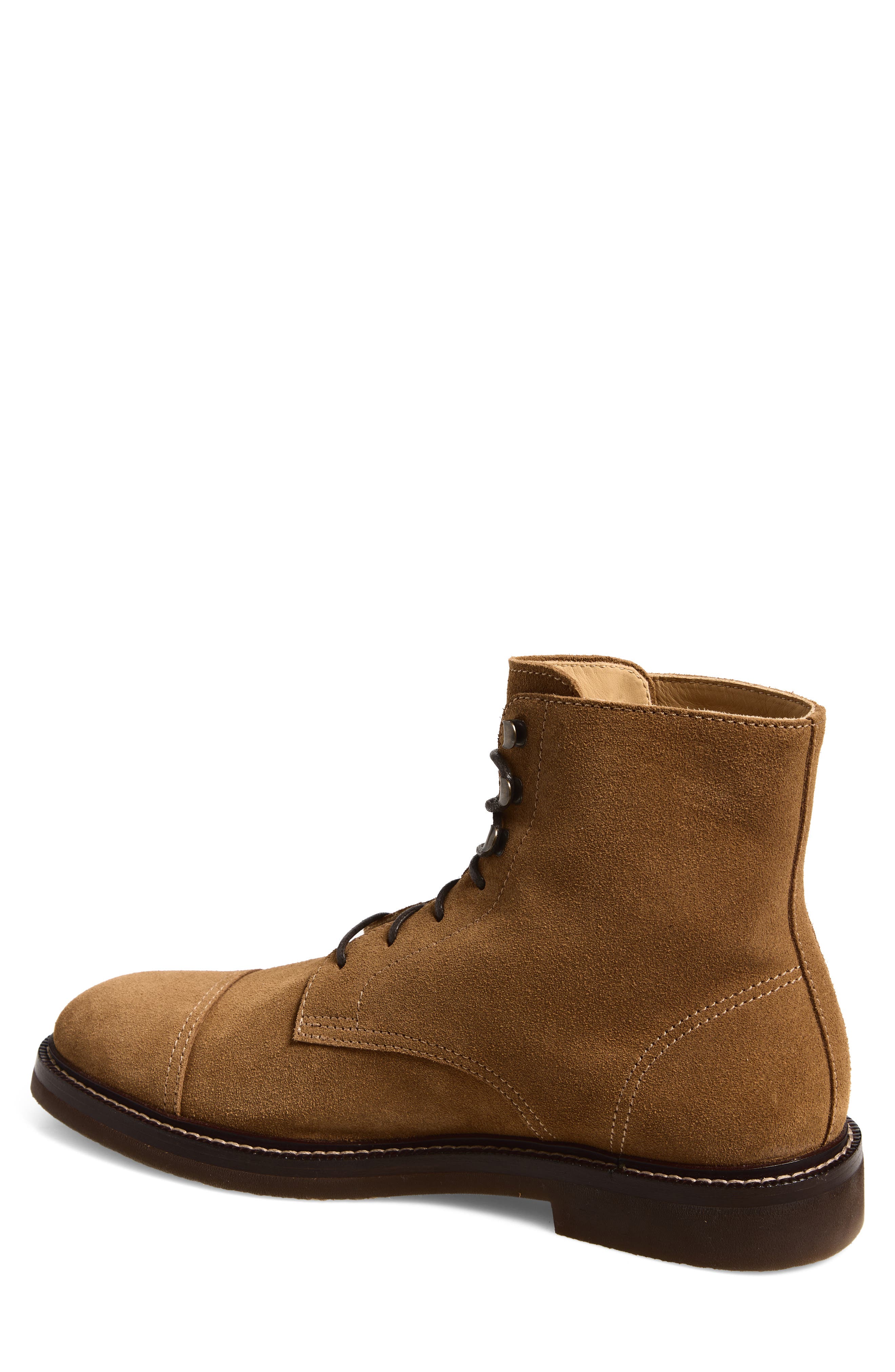 Cap Toe Lace-Up Boot, Alternate, color, C8050 LIGHT BROWN
