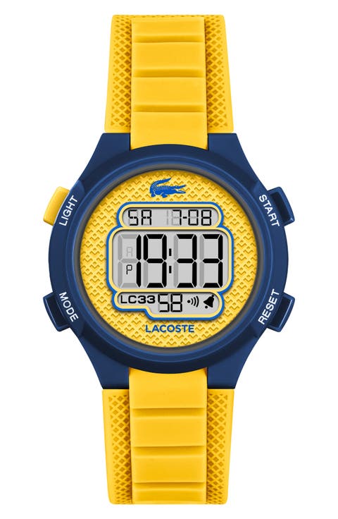 Kids' LC33 Digital Silicone Strap Watch, 32mm