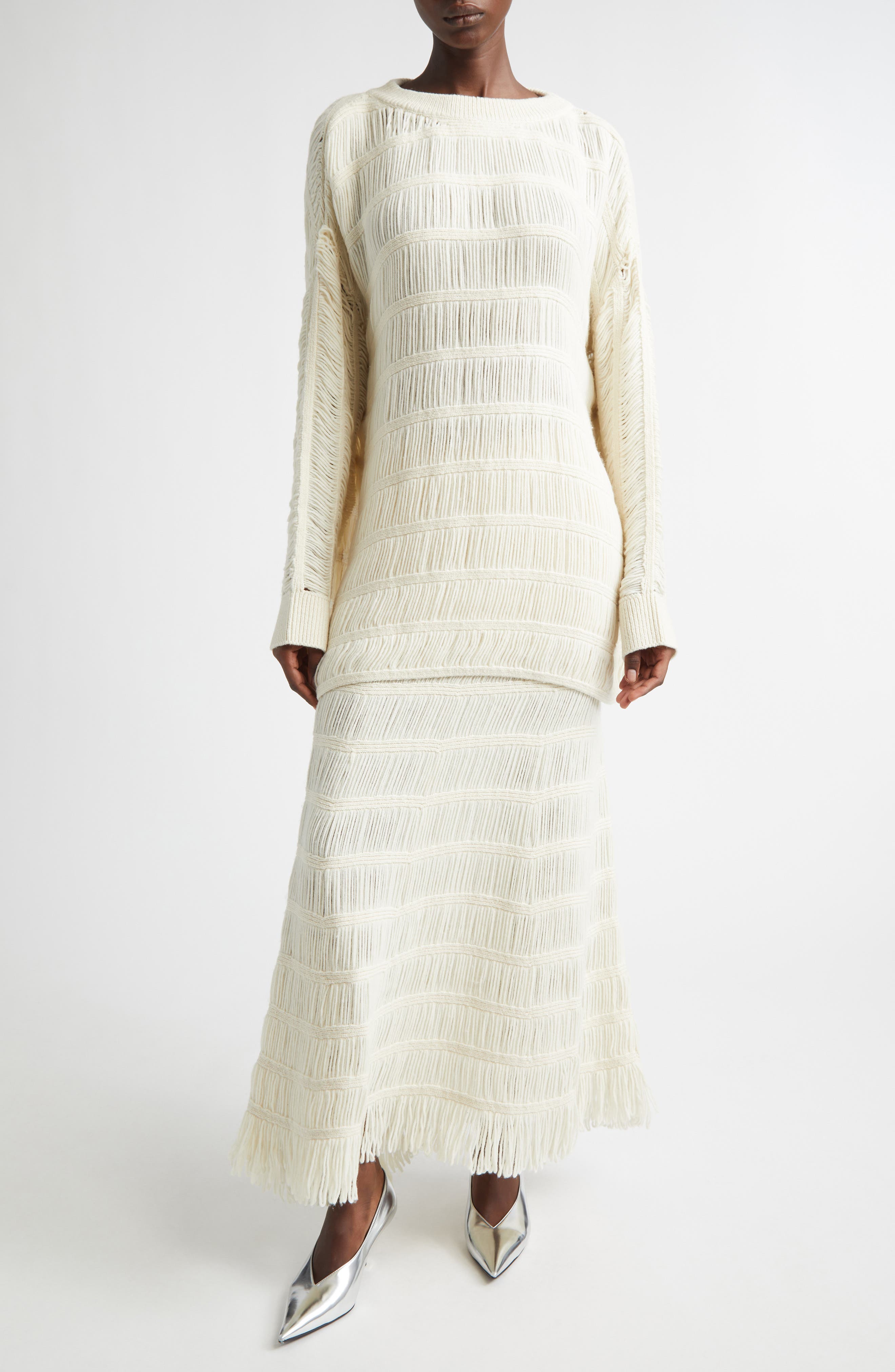Alba Wool Blend Sweater Skirt - image 4