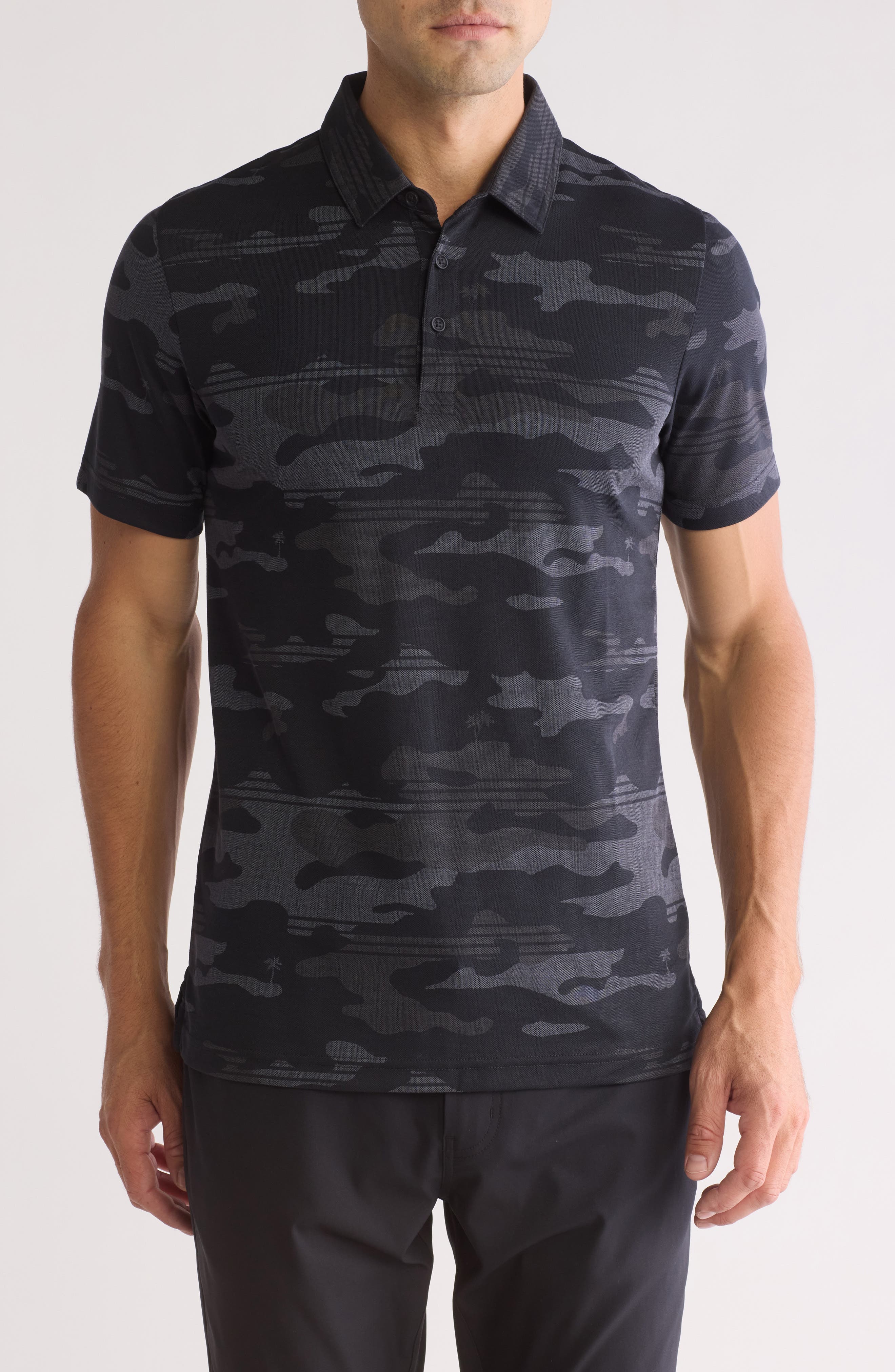 TravisMathew Beachside Stealth Pima Cotton Blend Polo