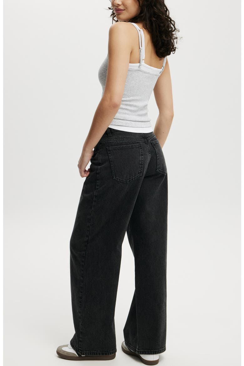 Women's Relaxed Wide Jean, Alternate, color, GRAPHITE BLACK