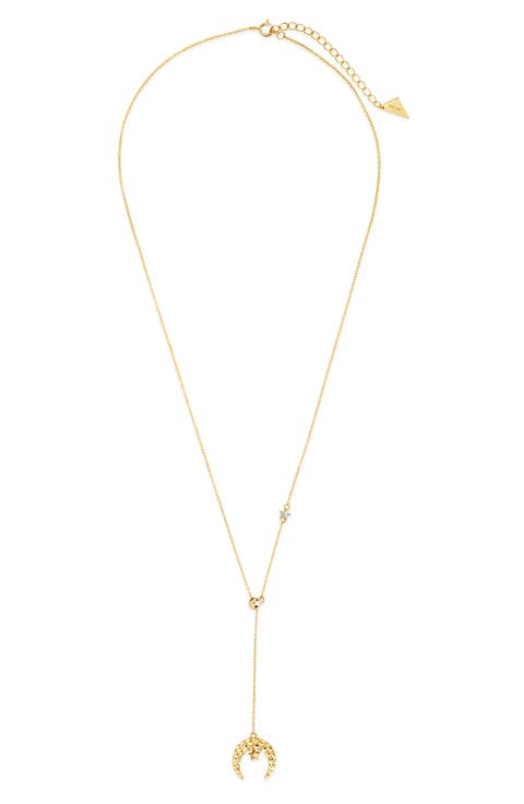 Selene Lariat Pendant Necklace
