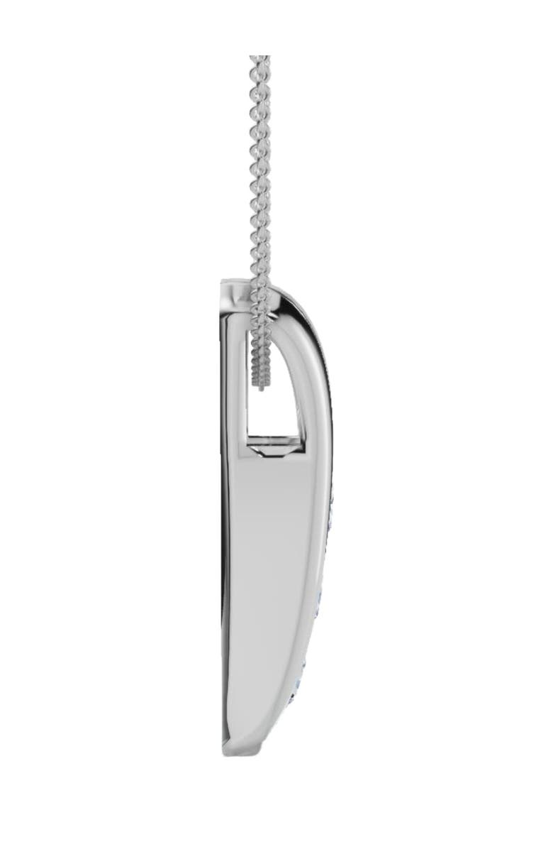 Bliss Diamond 1/2Ct Three Stone Diamond Pendant Gold Women's 18" Necklace Lab Grown, Alternate, color, White Gold