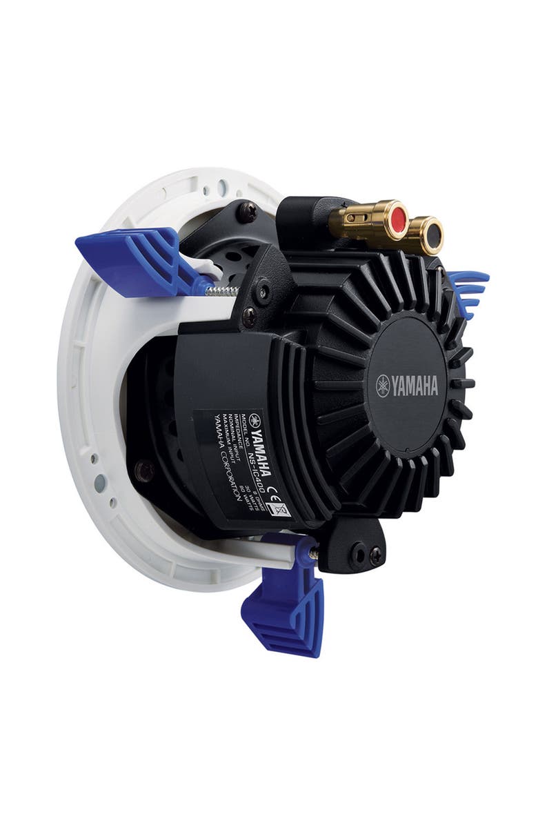 Yamaha NS-IC400 90 Watt 4 Inch 2 Way In Ceiling Speakers - Pair, Alternate, color, White