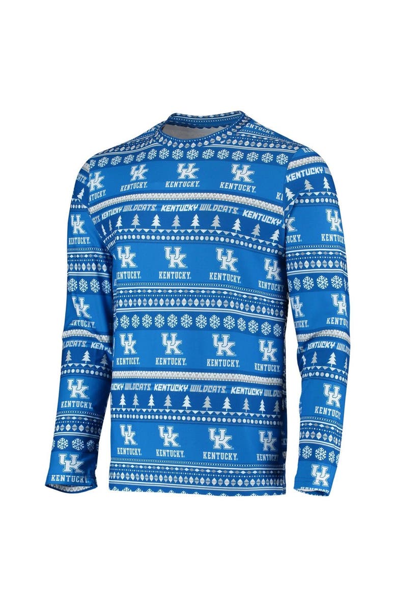 CONCEPTS SPORT Men's Concepts Sport Royal Kentucky Wildcats Ugly Sweater Knit Long Sleeve Top and Pant Set, Alternate, color, Royal
