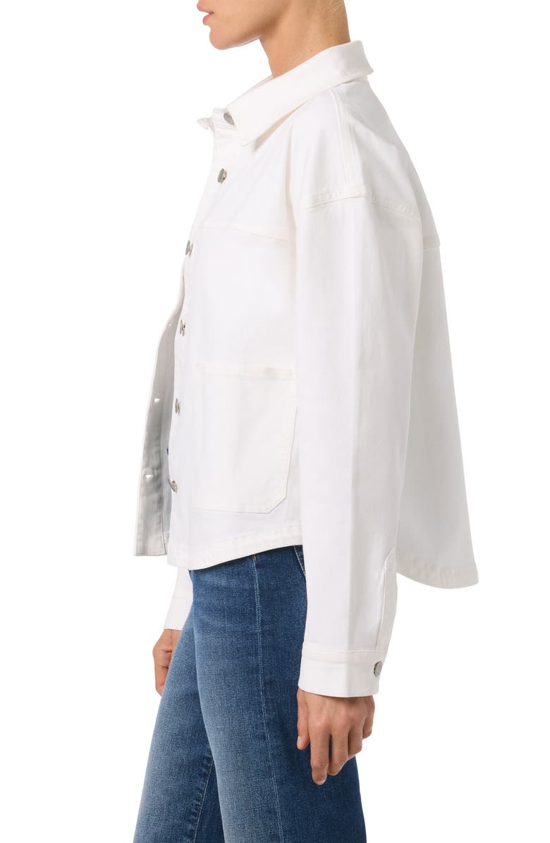Joe's Oversize Denim Jacket, Alternate, color, White