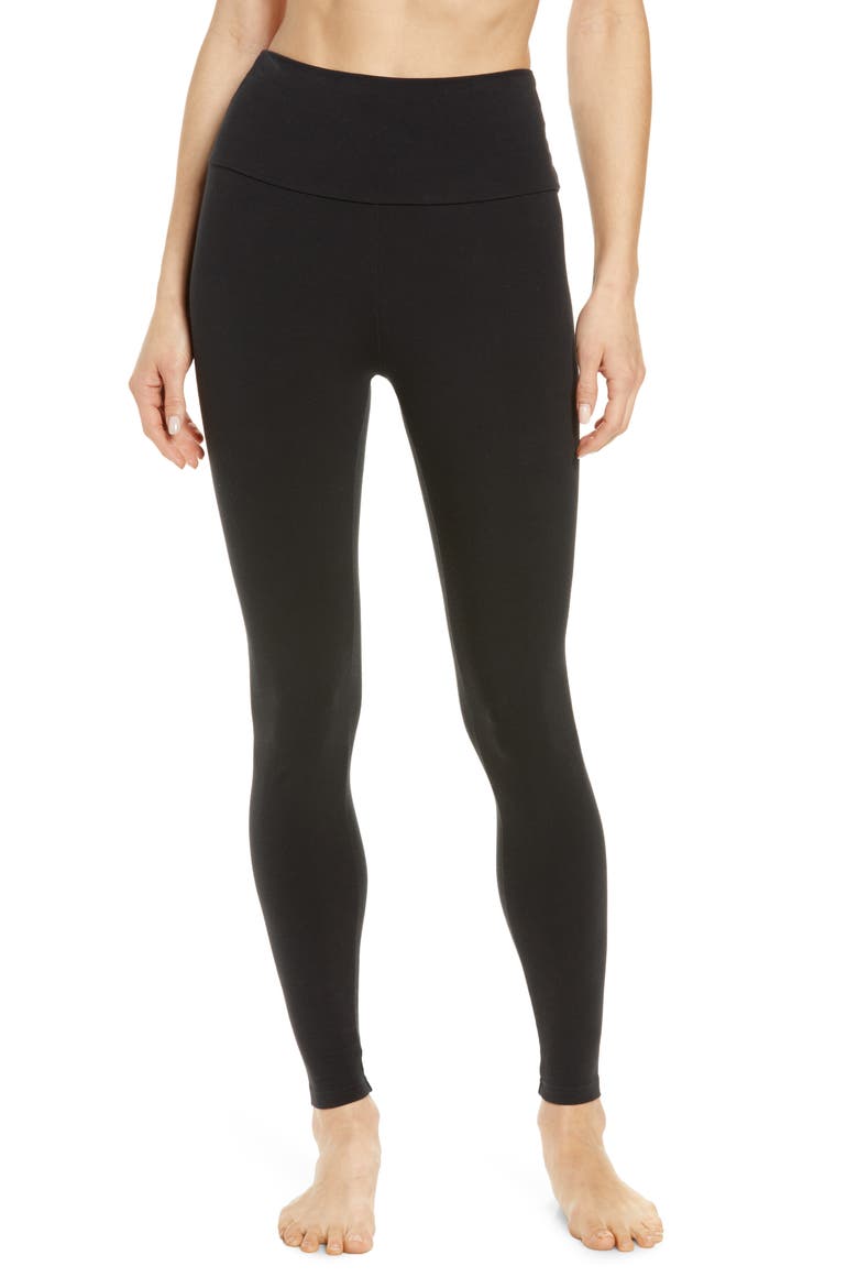 Saylor High Waist Leggings, Main, color, BLACK