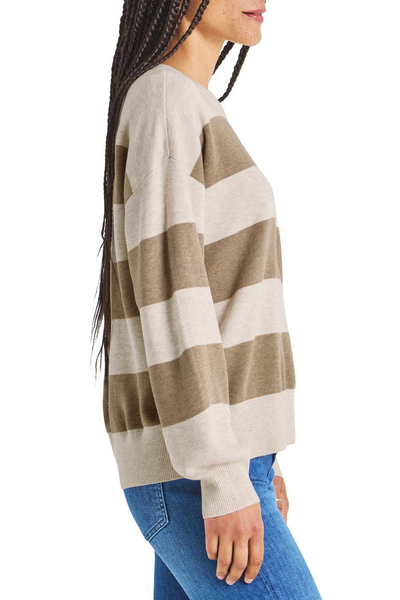 Livy Stripe Sweater, Alternate, color, OAT STRIPE