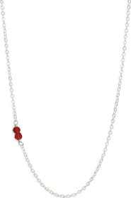 Nashelle Semiprecious Stone Station Chain Necklace