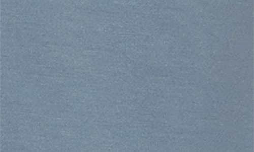 Eberjey Gisele Relaxed Jersey Knit Short Pajamas In Faded Denim/ivory