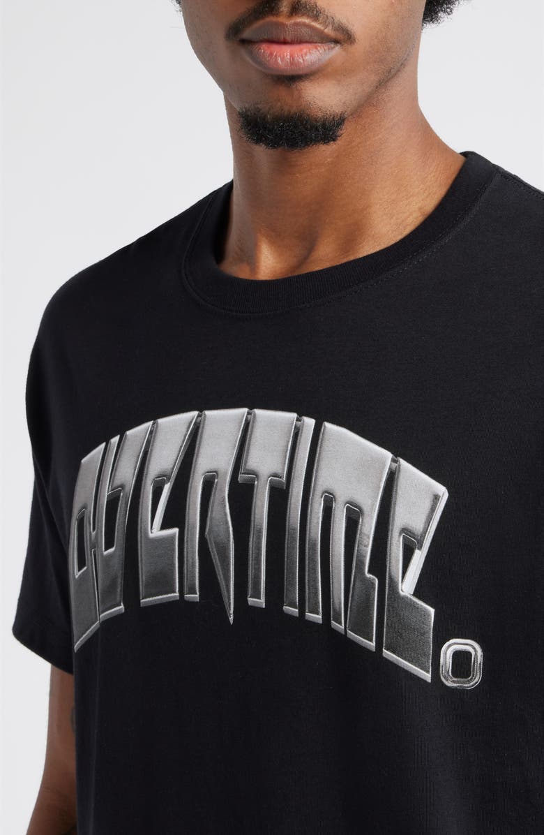 OVERTIME Chrometeam Cotton Graphic T-Shirt, Alternate, color, Black