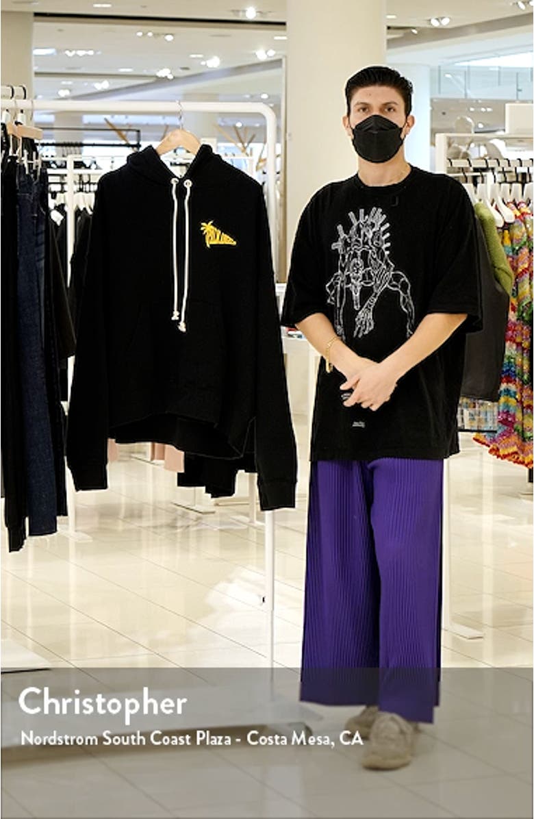 Location Unknown Logo Graphic Hoodie, sales video thumbnail