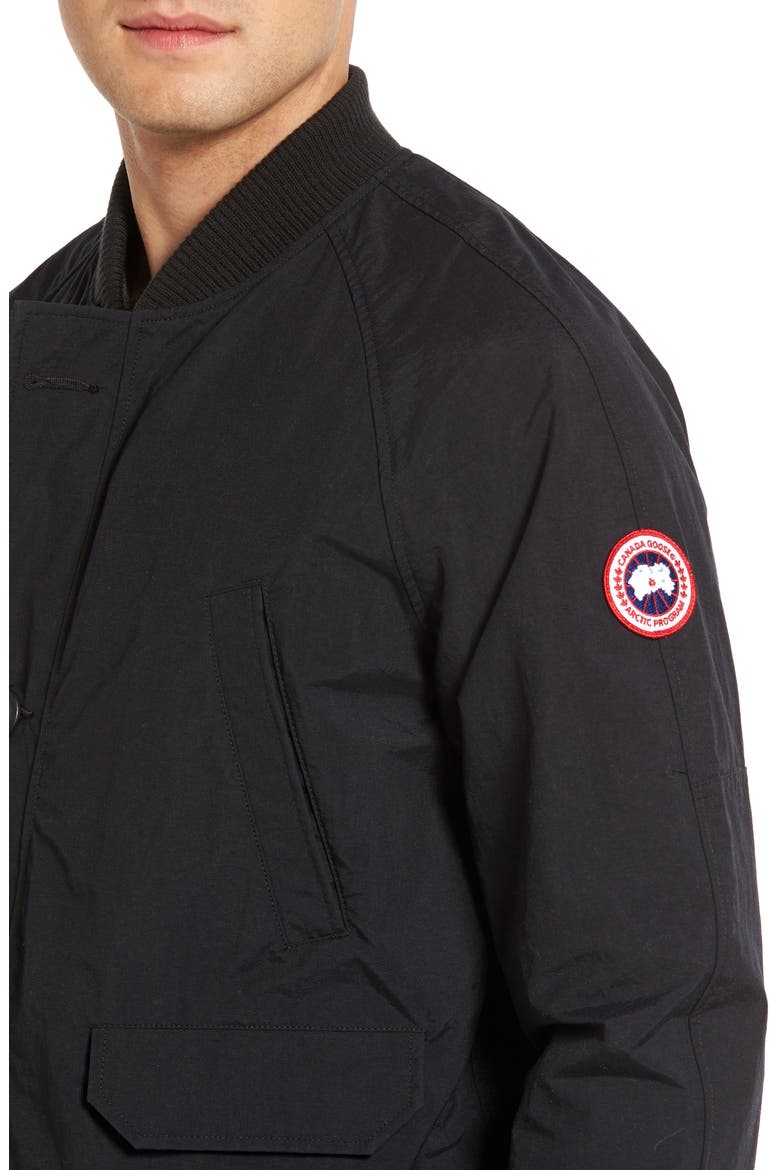 Faber Slim Fit Bomber Jacket, Alternate, color, BLACK