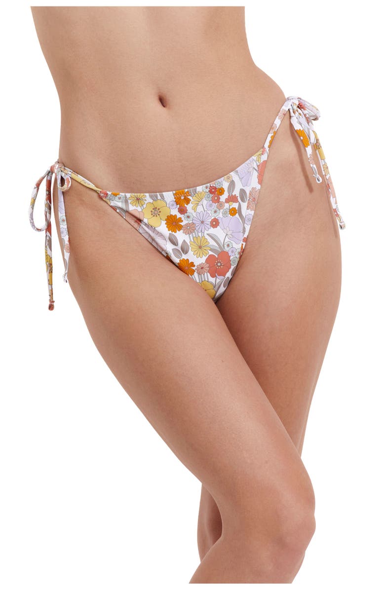 Flirtt Gottex Botanic Party Adjustable Triangle Bikini Bottom, Main, color, Multi