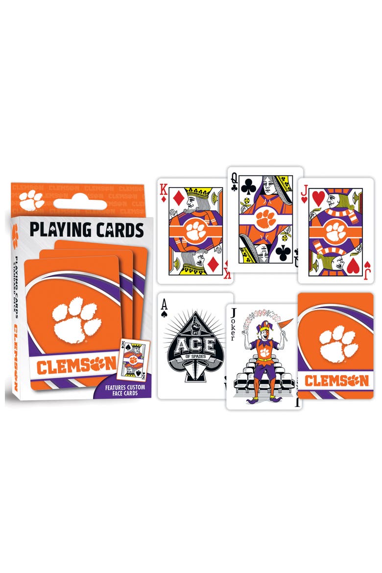 Clemson Tigers Playing Cards, Alternate, color, Multicolor