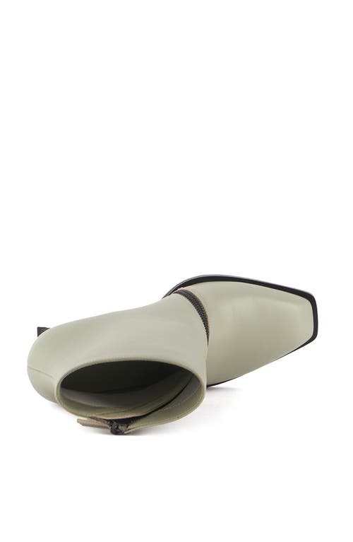 United Nude Rockit Zip Bootie In Sustained Grey