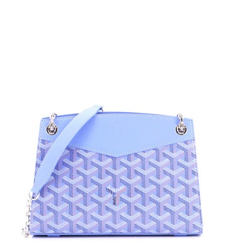 Structured Rouette Chain Shoulder Bag Coated Canvas Mini