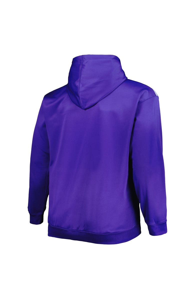 PROFILE Men's Royal Los Angeles Dodgers Fade Sublimated Fleece Pullover Hoodie, Alternate, color, 