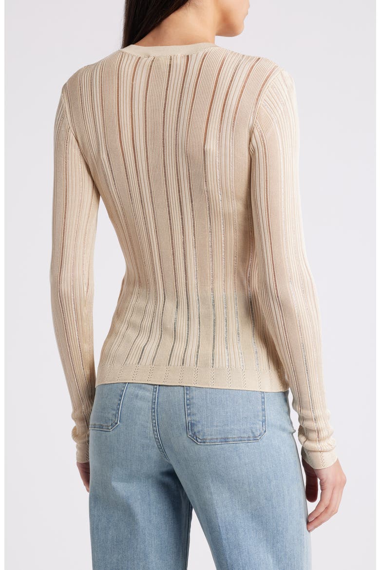 Laddered Ribbed Long Sleeve Henley, Alternate, color, CREAM