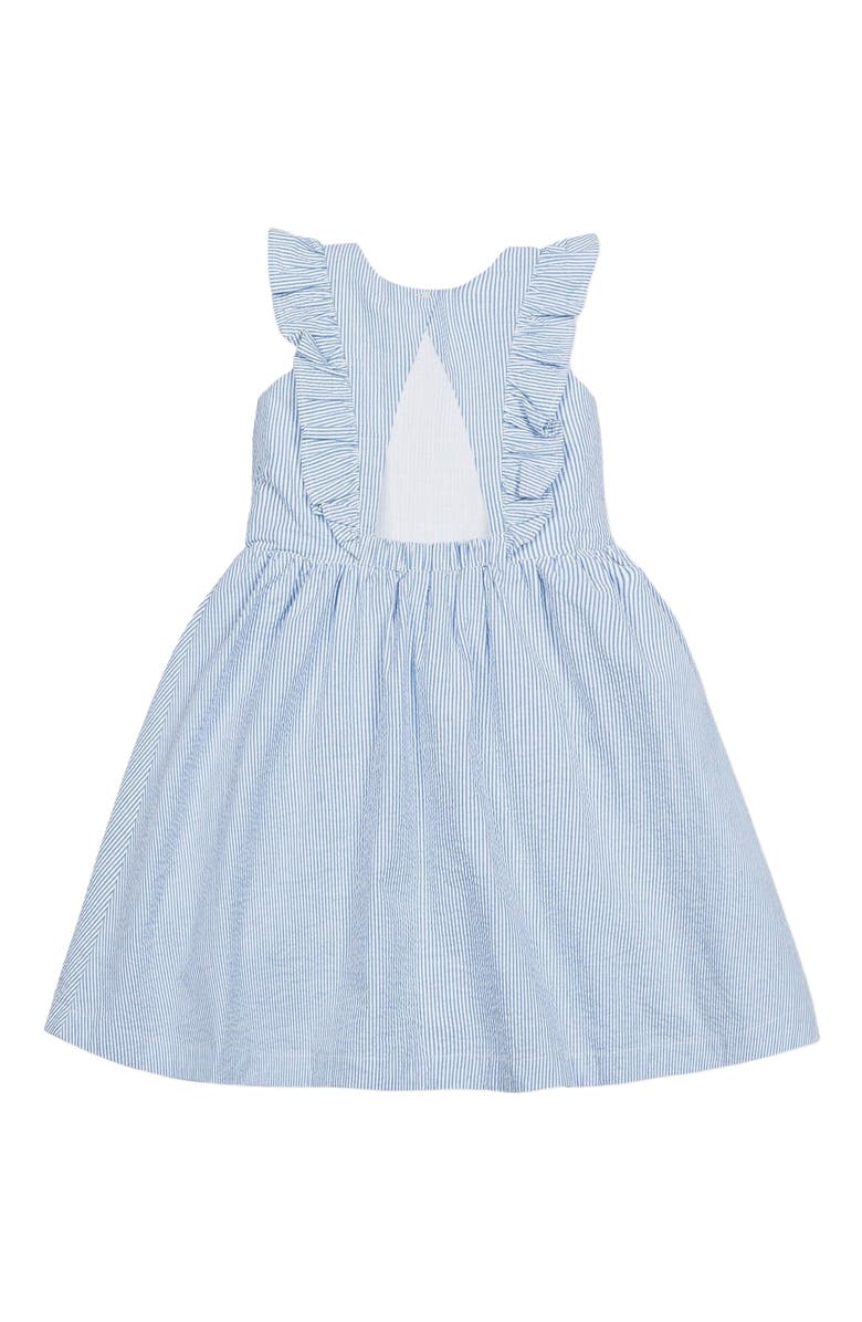 Hope & Henry Baby Girls' Organic Flutter Sleeve Open Back Dress, Infant, Alternate, color, 