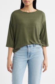 CITY BLUES Texture Knit Top