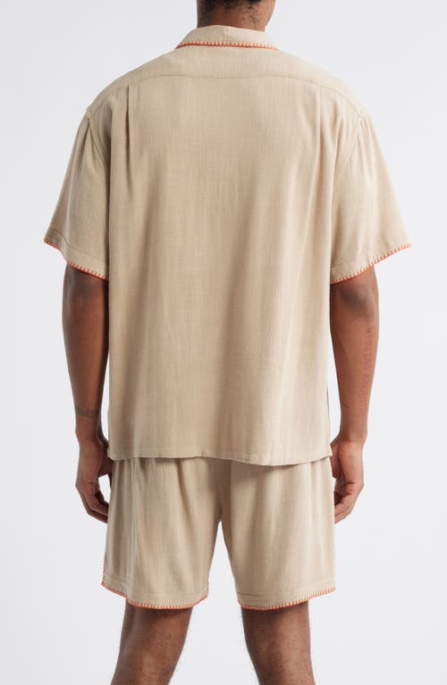 Standard Issue California Blanket Stitch Oversize Polo