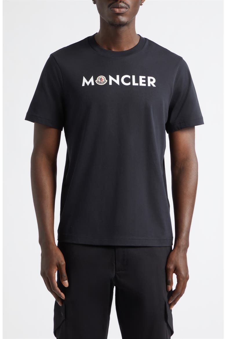 Logo Patch Graphic T-Shirt, Main, color, DARK NAVY BLUE