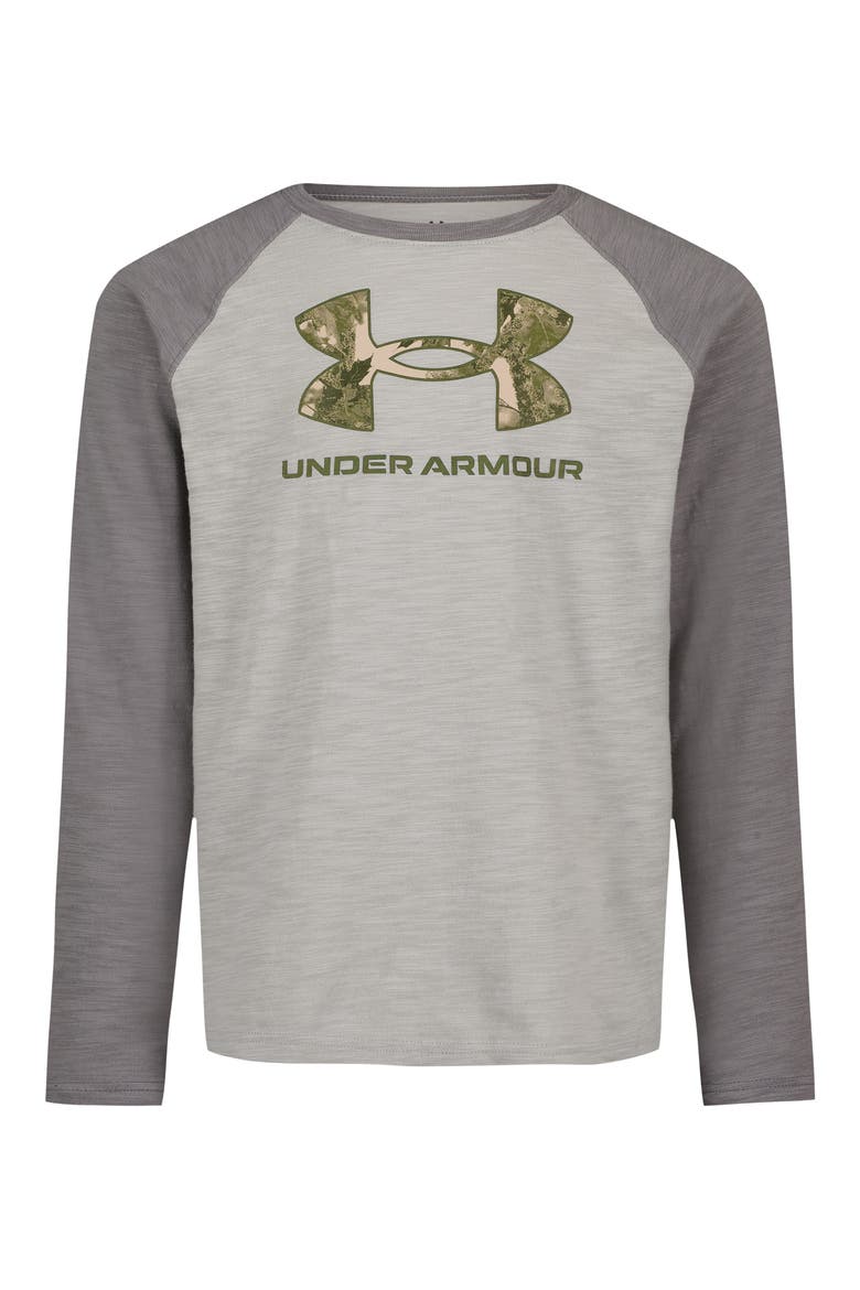Kids' Raglan Graphic T-Shirt, Main, color, TITANIUM