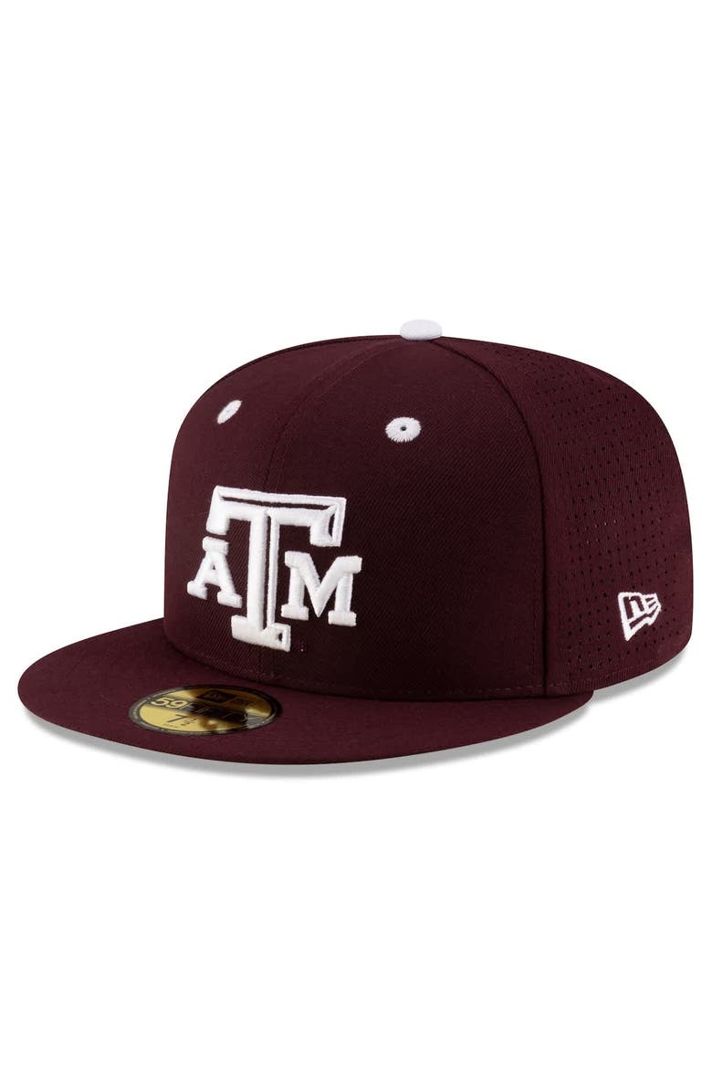 New Era Men's New Era Maroon Texas A&M Aggies On-Field 59FIFTY Fitted Hat, Main, color, 