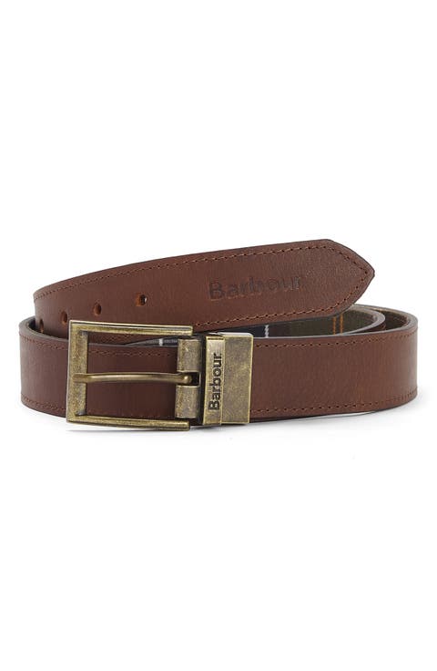 Tartan Leather Belt