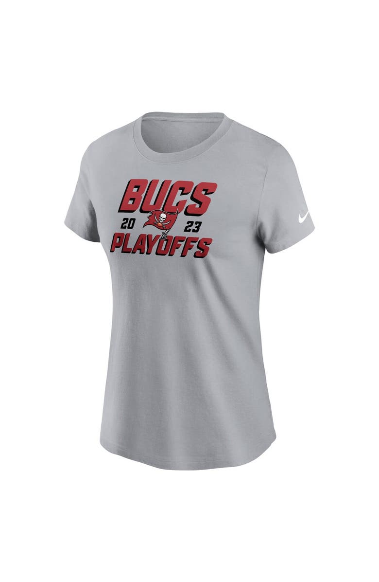 Nike Women's Nike Gray Tampa Bay Buccaneers 2023 NFL Playoffs Iconic T-Shirt, Alternate, color,
