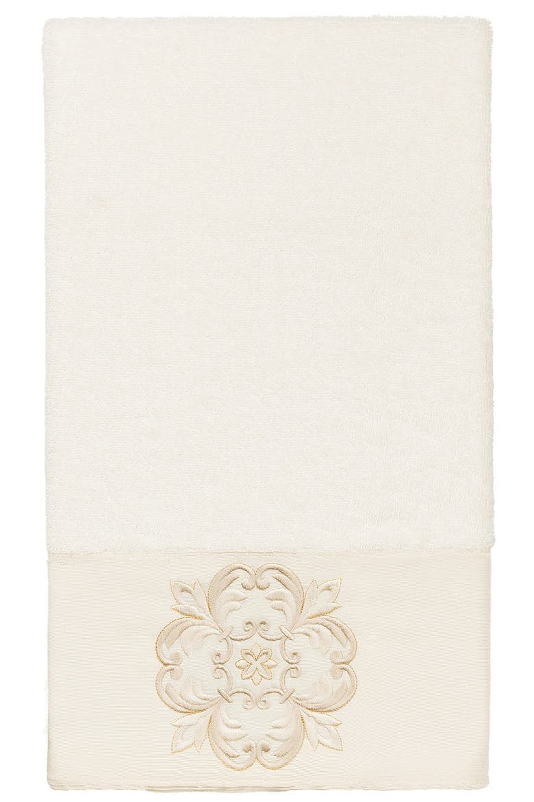 Alyssa 3-Piece Embellished Towel - Cream, Alternate, color, CREAM