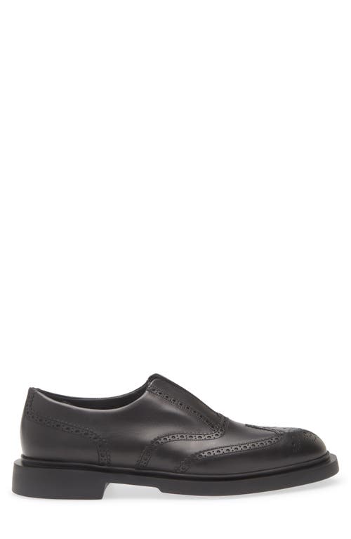 Jm Weston Walker Slip-on Wingtip Oxford In Black