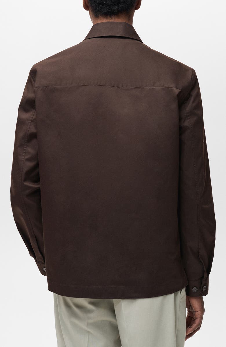 MANGO Regular Fit Cotton Blend Button-Up Overshirt, Alternate, color, 