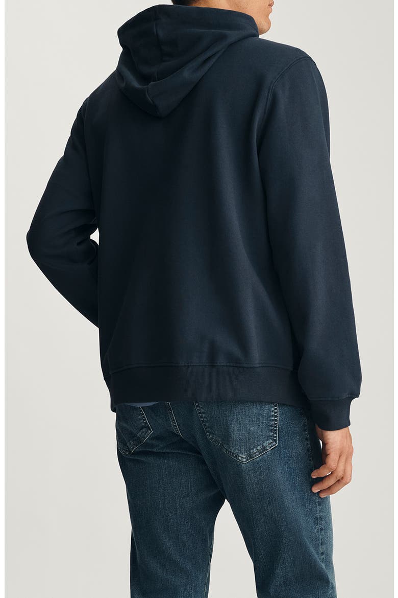 Relaxed Fit Cotton Zip Hoodie, Alternate, color, TOTAL ECLIPSE