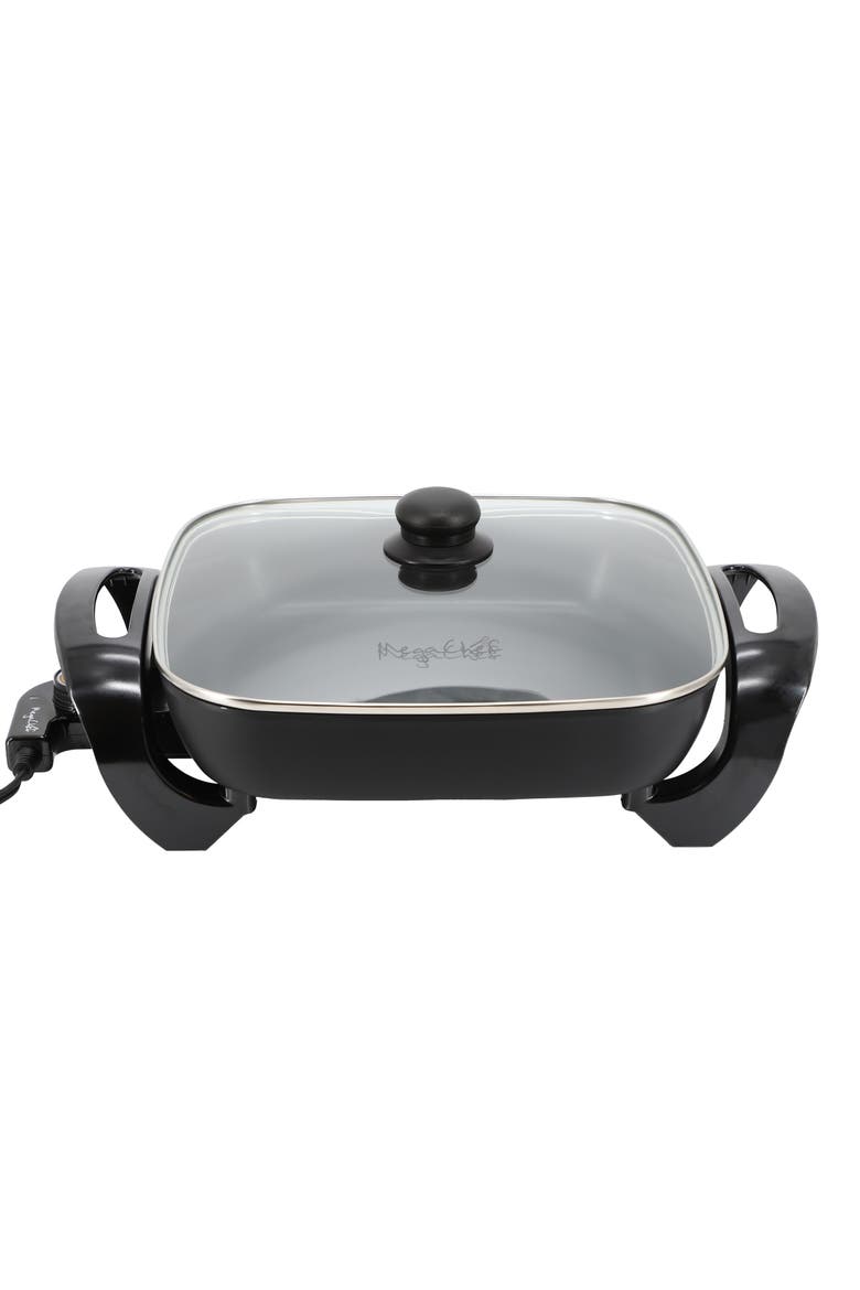 11.81 Inch Electric Skillet with Non-Stick Coating, Alternate, color, Black