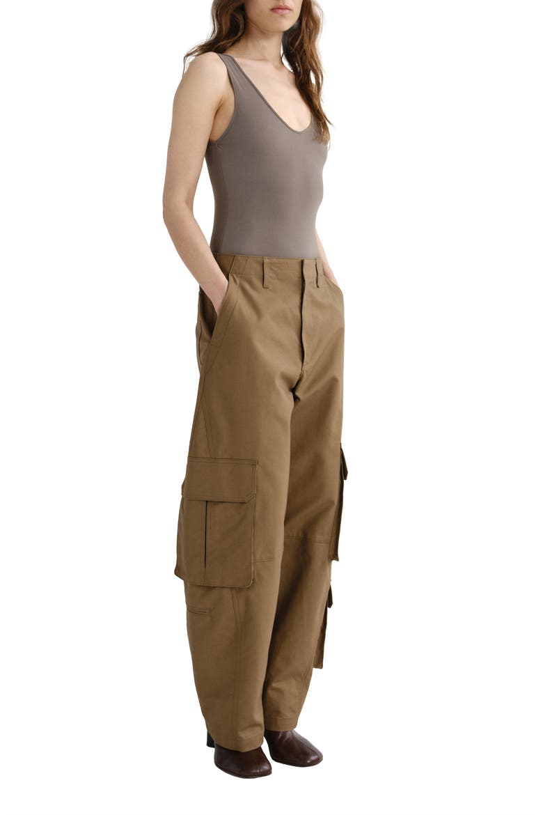 Ambika Utility Wide Leg Sateen Pants, Alternate, color, TOFFEE MD CARAMEL BROWN