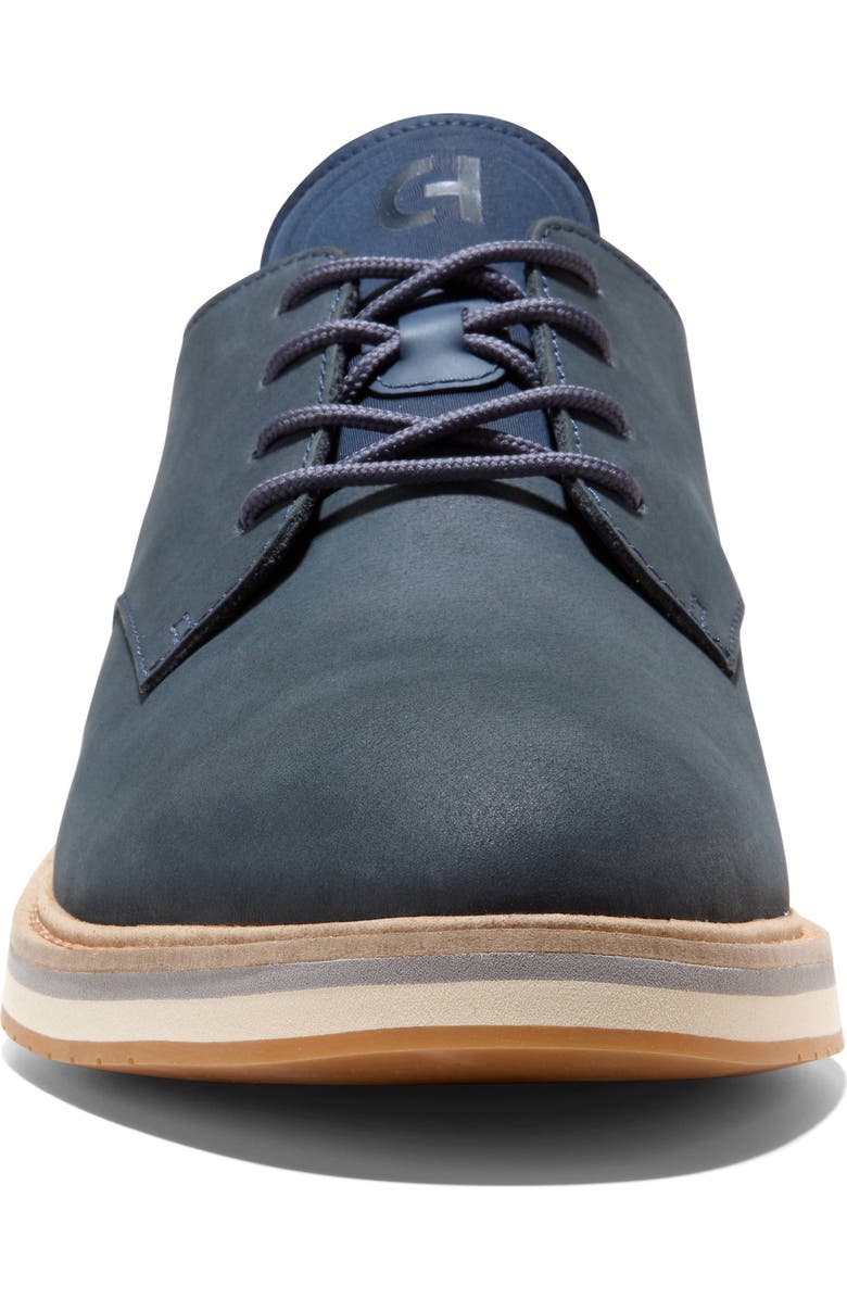 Cole Haan Mansfield Grand Plain Toe Derby, Alternate, color, Navy Blazer Nubuck/British Tan