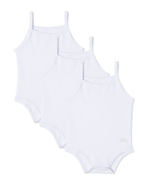 3 Pair Pack Baby and Toddler Combed Cotton Bodysuits